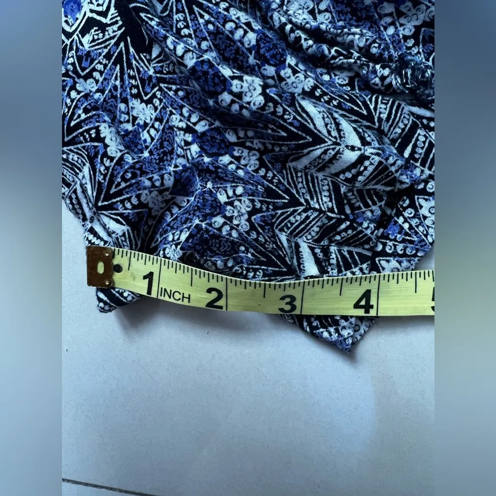 ANGIE Elephant Printed Strapless Romper Medium lightweight summer jumpsuit - Image 10