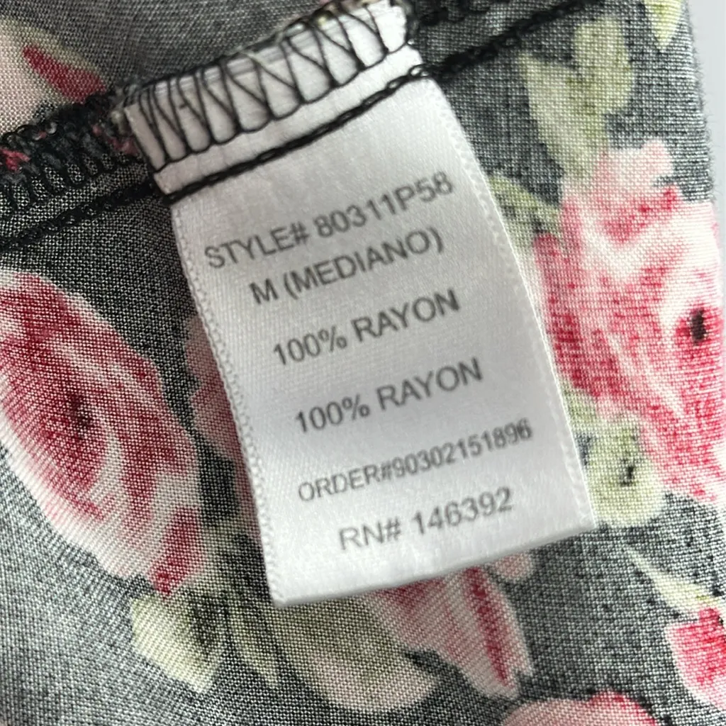 Rosette by Be Cool Rayon Floral Sleeveless Spaghetti Strap Pocket Dress Junior M - Image 12