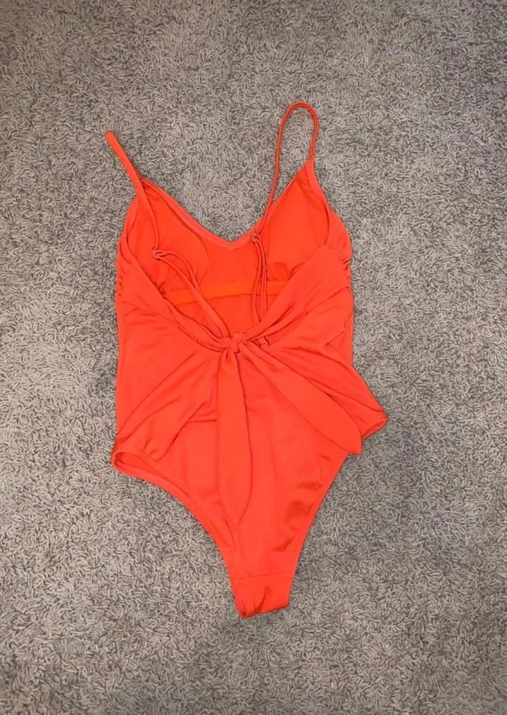 Xhilaration Orange One Piece - Image 3