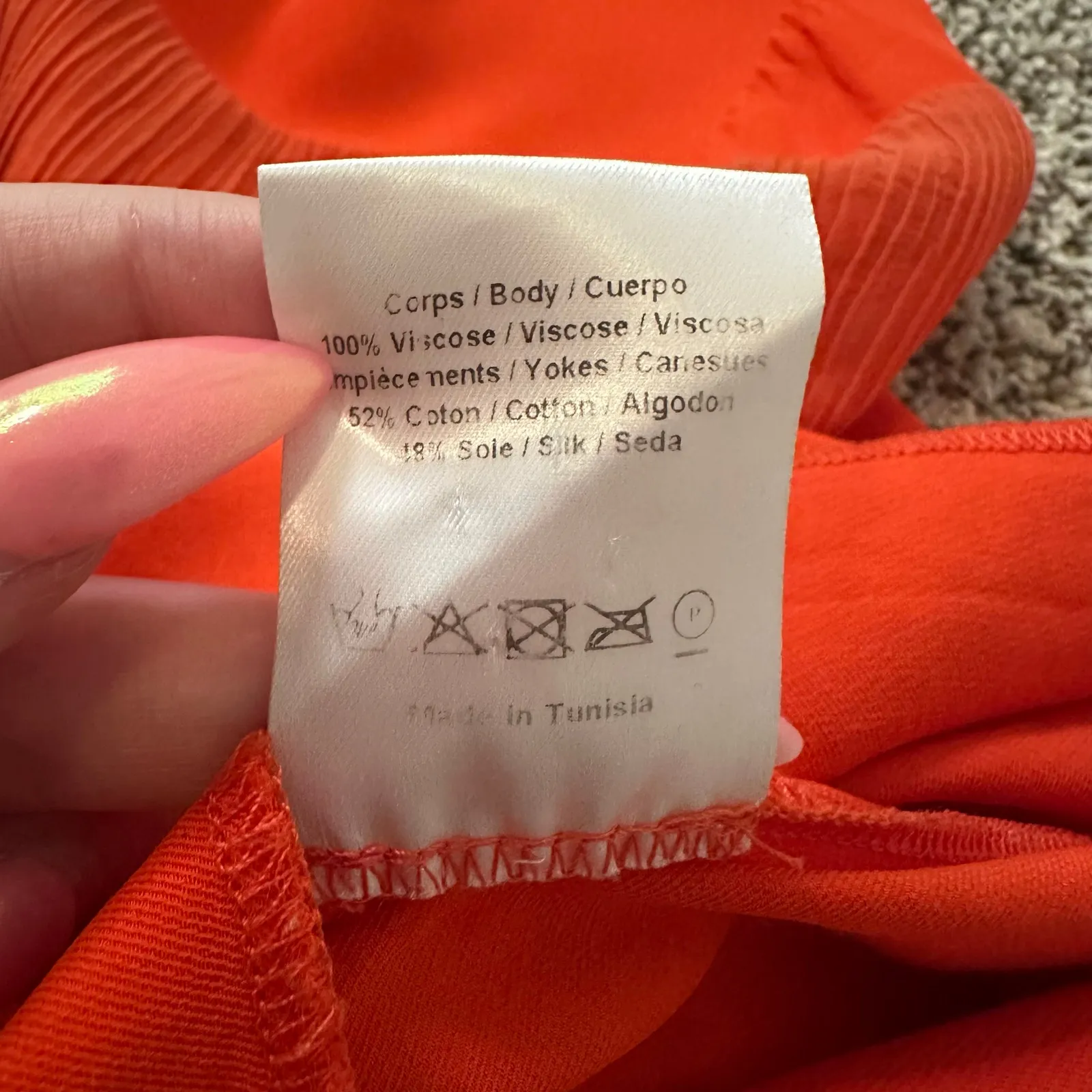 Sandro orange short-sleeve top - Image 8