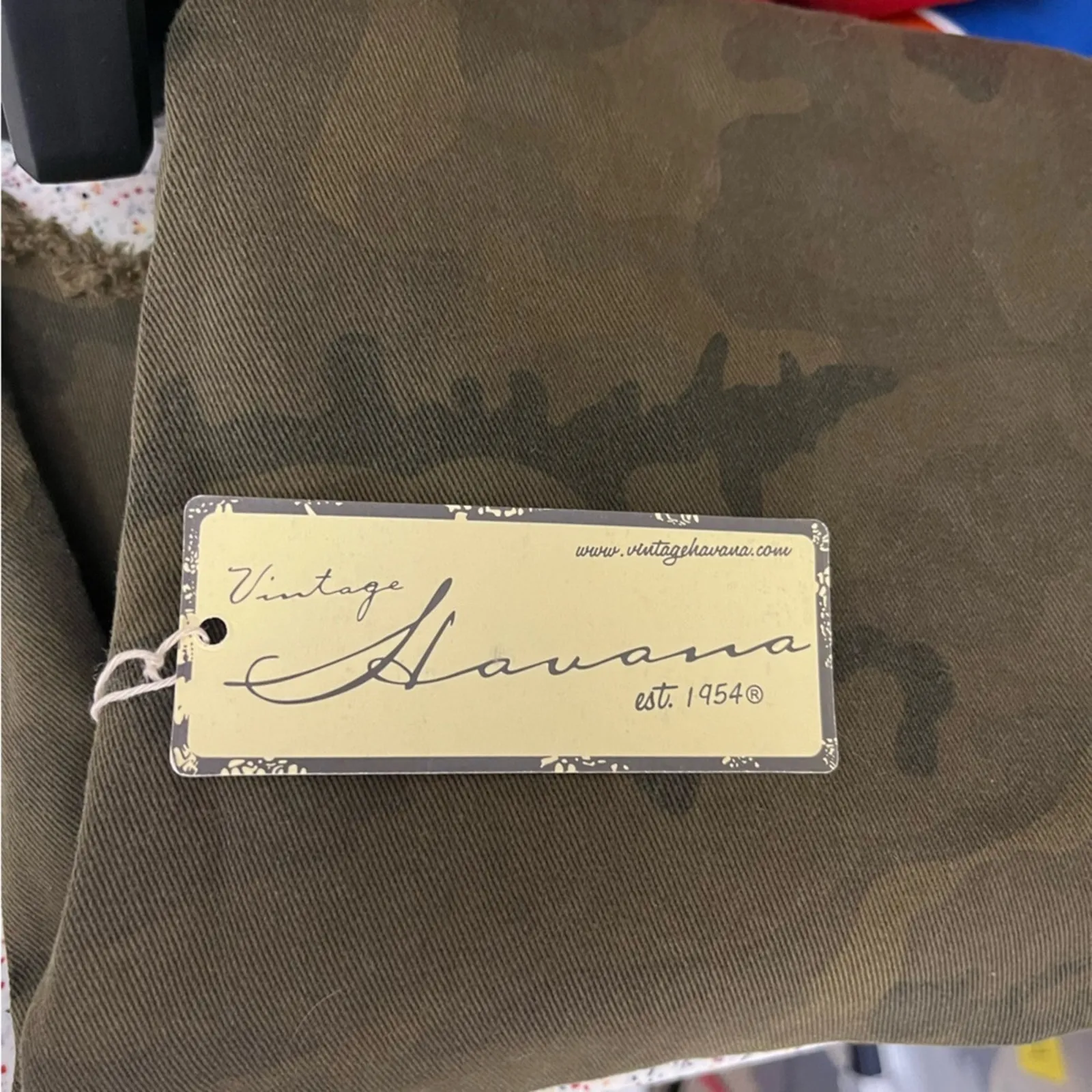 NWT Vintage Havana Military Style Camo Jacket Green Women’s Medium - Image 10