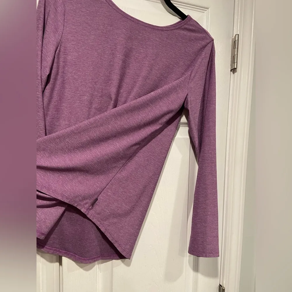 Eddie Bauer Relaxed Fit Purple Quick Dry Active Wear Long Sleeve Shirt Size M - Image 8