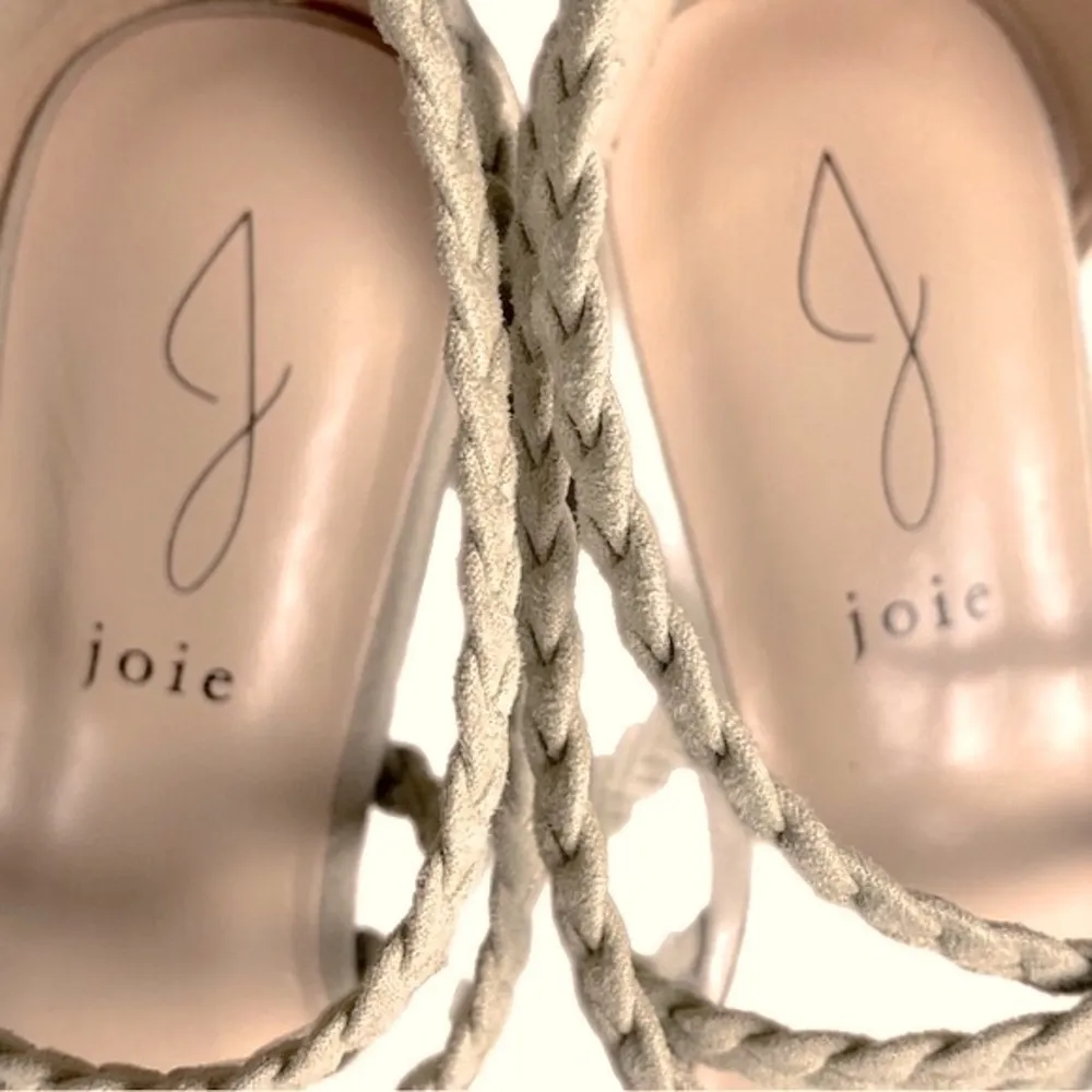 JOIE Felines braided strappy heeled sandals in Taupe Size 9 NWT No Box. - Image 7