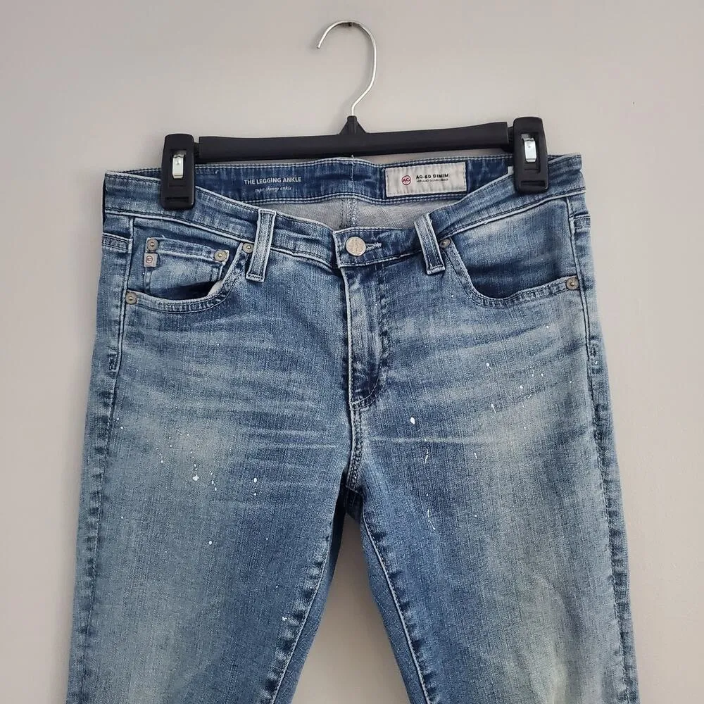 AG Adriano Goldschmied The Legging Super Skinny Ankle Jeans Size 29R - Image 3