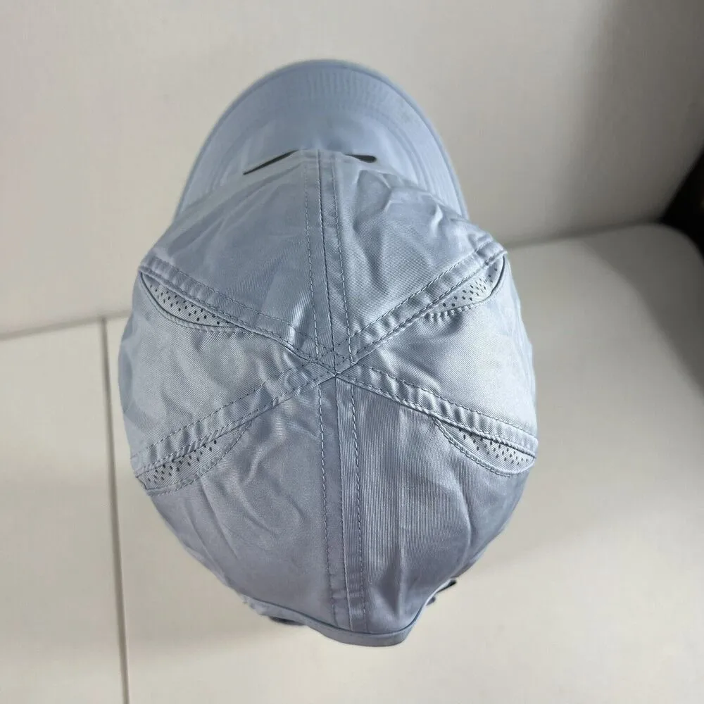 Nike Drifit Featherlight Hat Cap Strap Back Blue Swoosh Logo Performance Women’s - Image 7