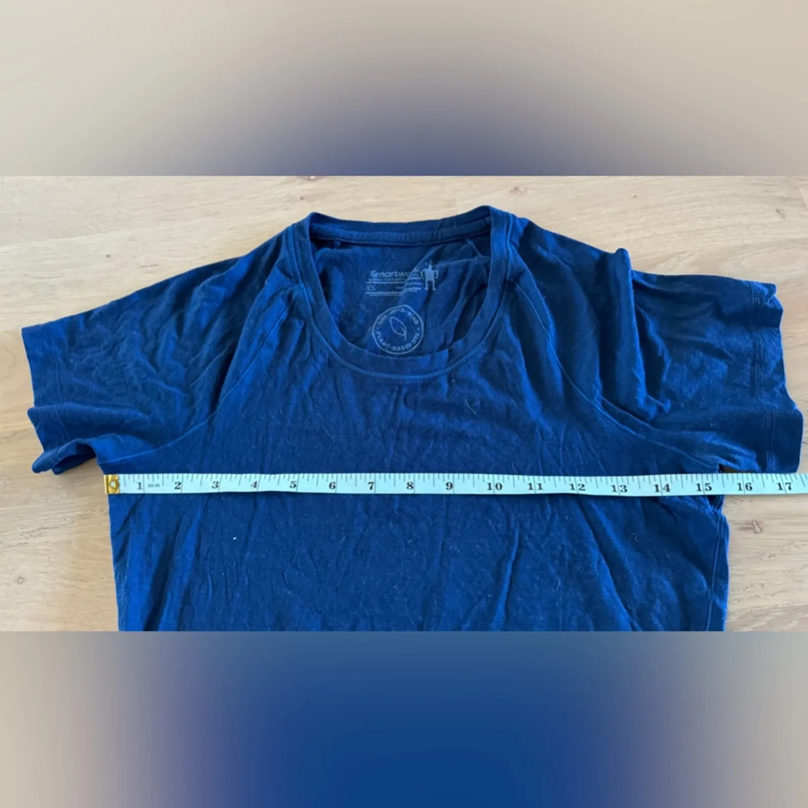 Smartwool Womens Plant-Based Dye Short-Sleeve Tee blue size XS - Image 8