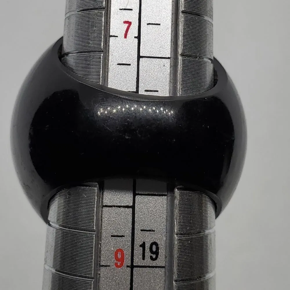 Black & Brown Shell, Abalone, & MOP Ring Black Size 8 - Image 6