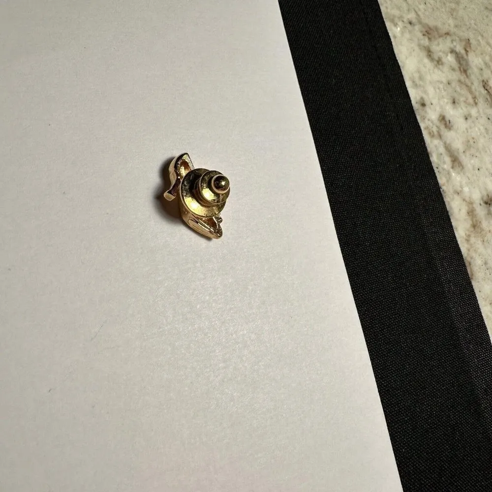 Signed Avon High Heel Shoe Gold Tone Brooch Tack Pin Rhinestone - Image 7