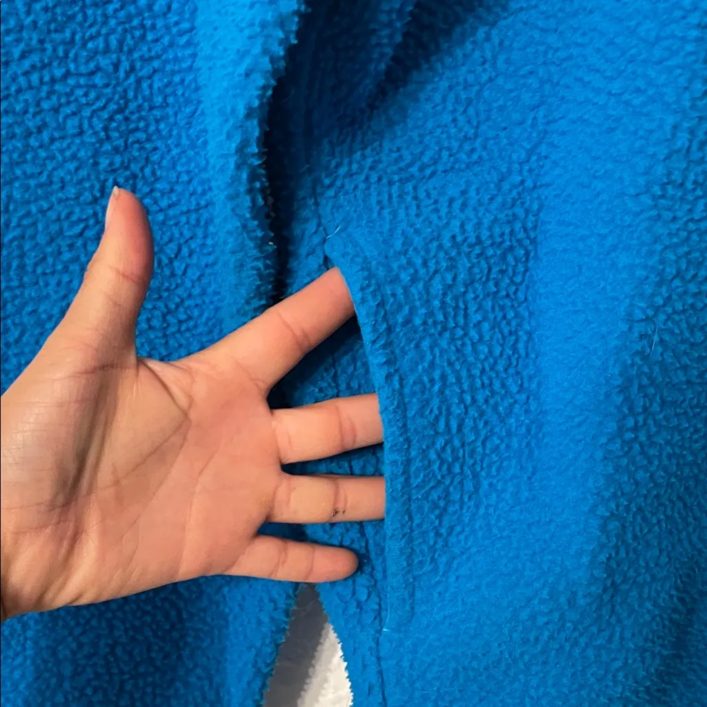 Everlane Blue Pullover The ReNew Fleece Half-Zip Size Small - Image 6