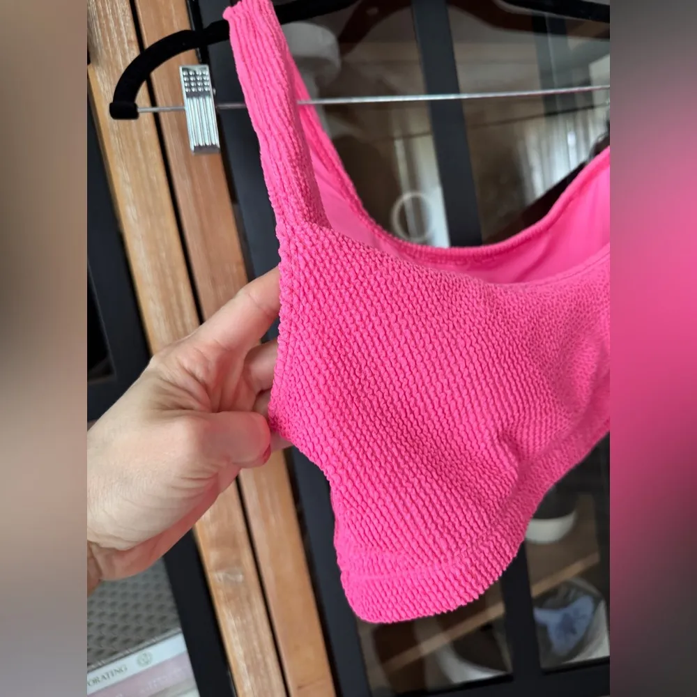 Good American Bikini Top swimsuit plus curve Bright Always Fits Hot one Shoulder - Image 7