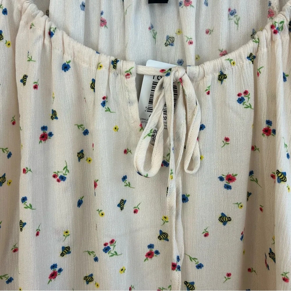 NWT Torrid Ditsy Scatter Floral Dew Lightweight Blouse/Top Size 00  M/L - Image 7