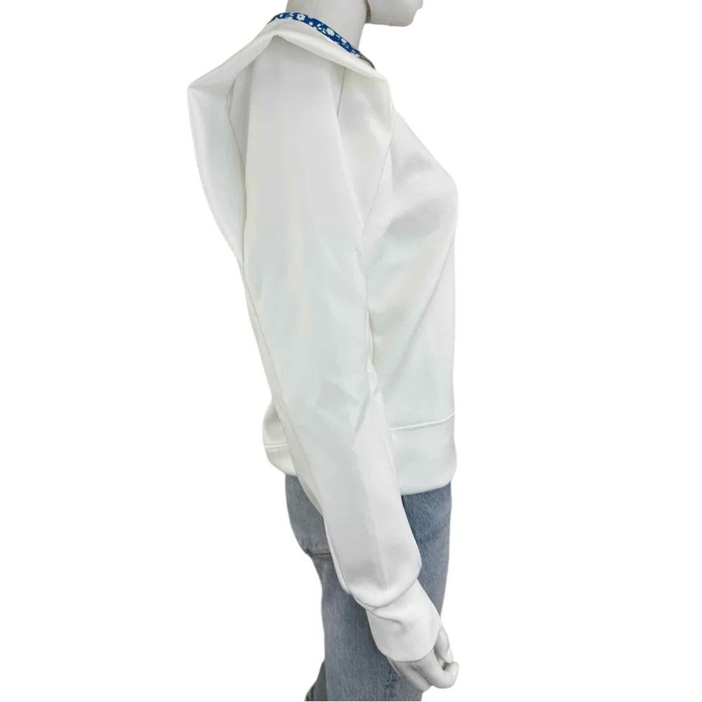 Addison Bay White Zip Up Pullover Size XS - Image 4