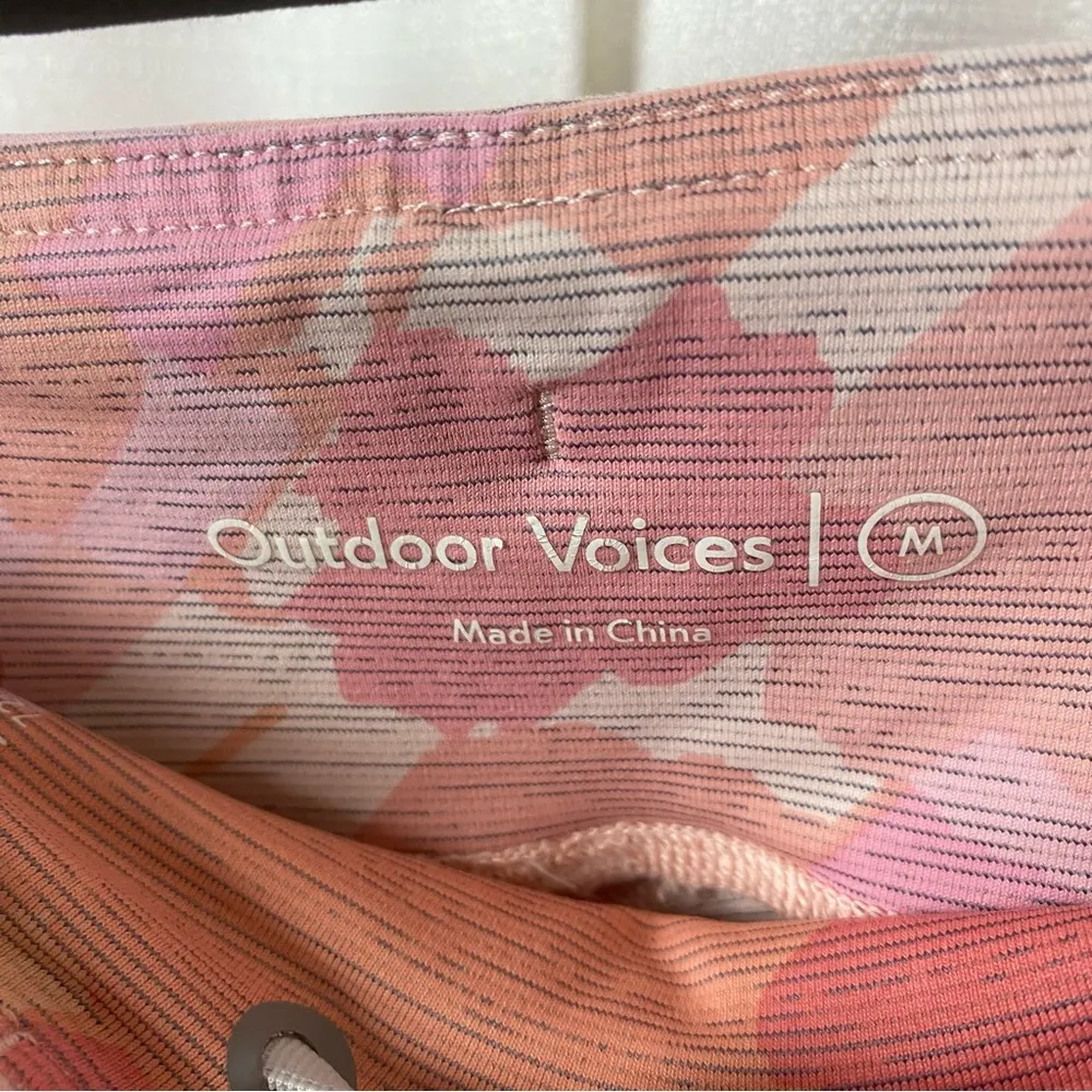 Outdoor Voices Pink Camouflage Print TechSweat Flex 7/8 Leggings Sz.M - Image 8