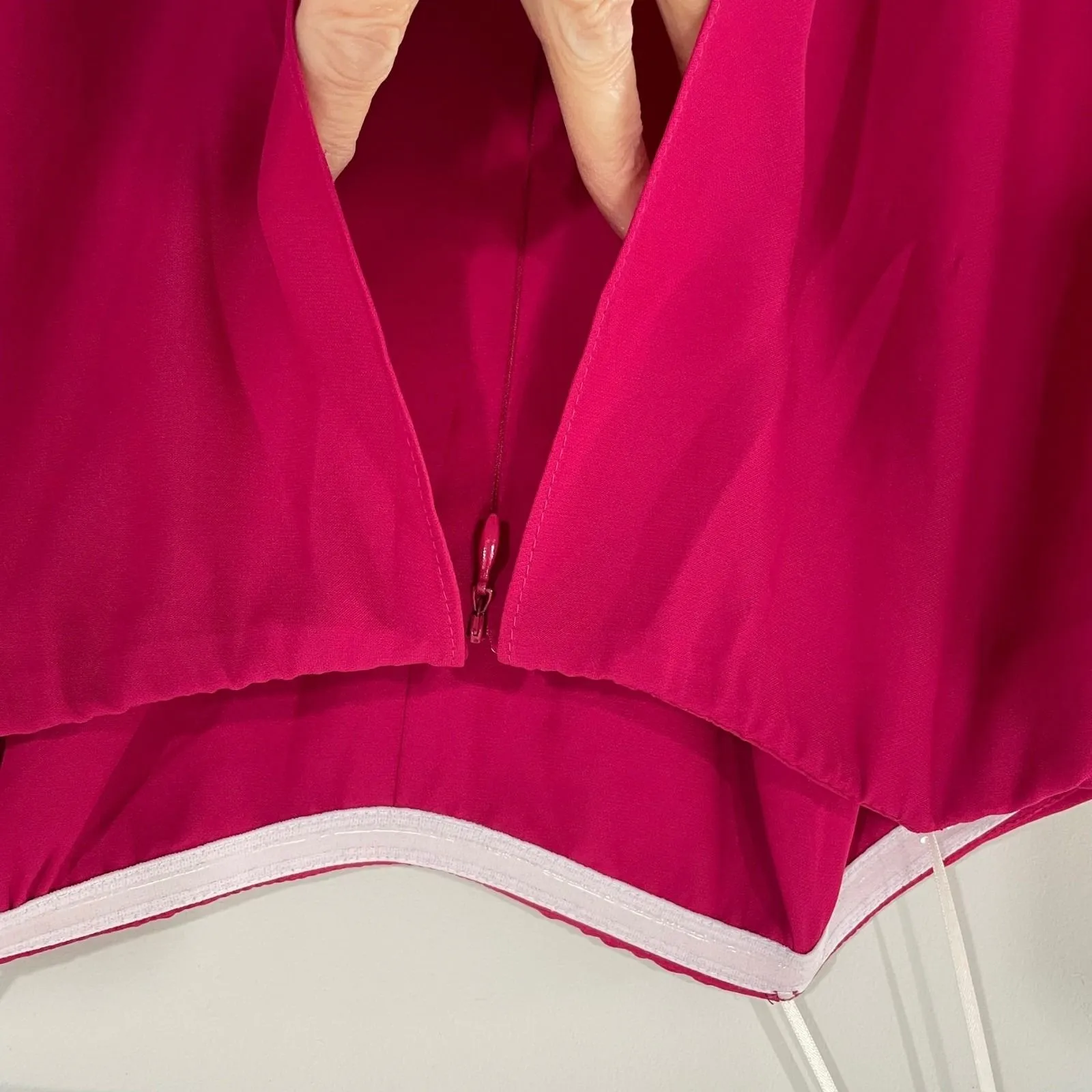 AMANDA‎ UPRICHARD Women's Topanga Jumpsuit Pink Strapless Wide Leg Size SMALL - Image 7