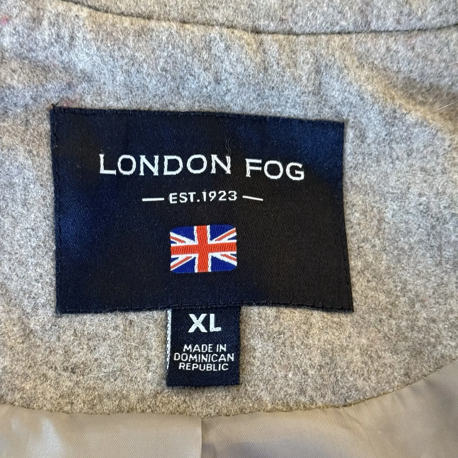 London Fog Wool Blend Single Breasted Peacoat Women's Size XL Tan Classic - Image 5