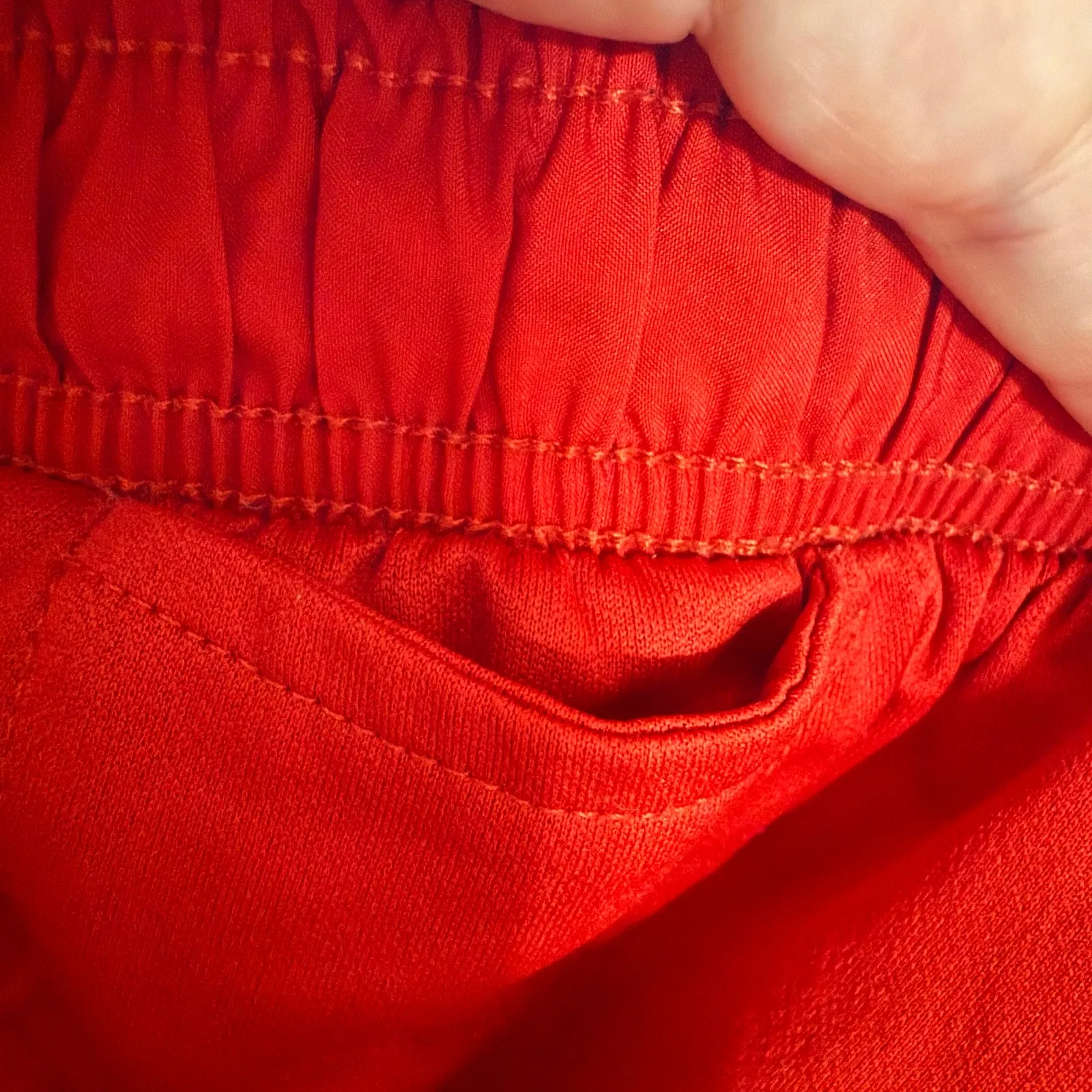 Nike Womens Shorts M Red Running Short Athletic Gym Dri-Fit‎ Tempo White Black - Image 9