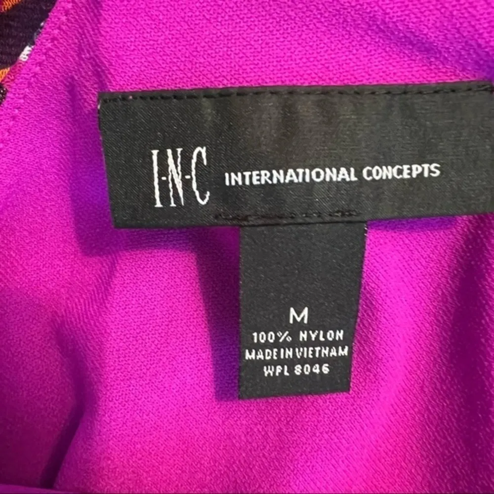 INC International Concepts Purple Floral Racerback Halter Mesh Tank Top M Size M - Image 15