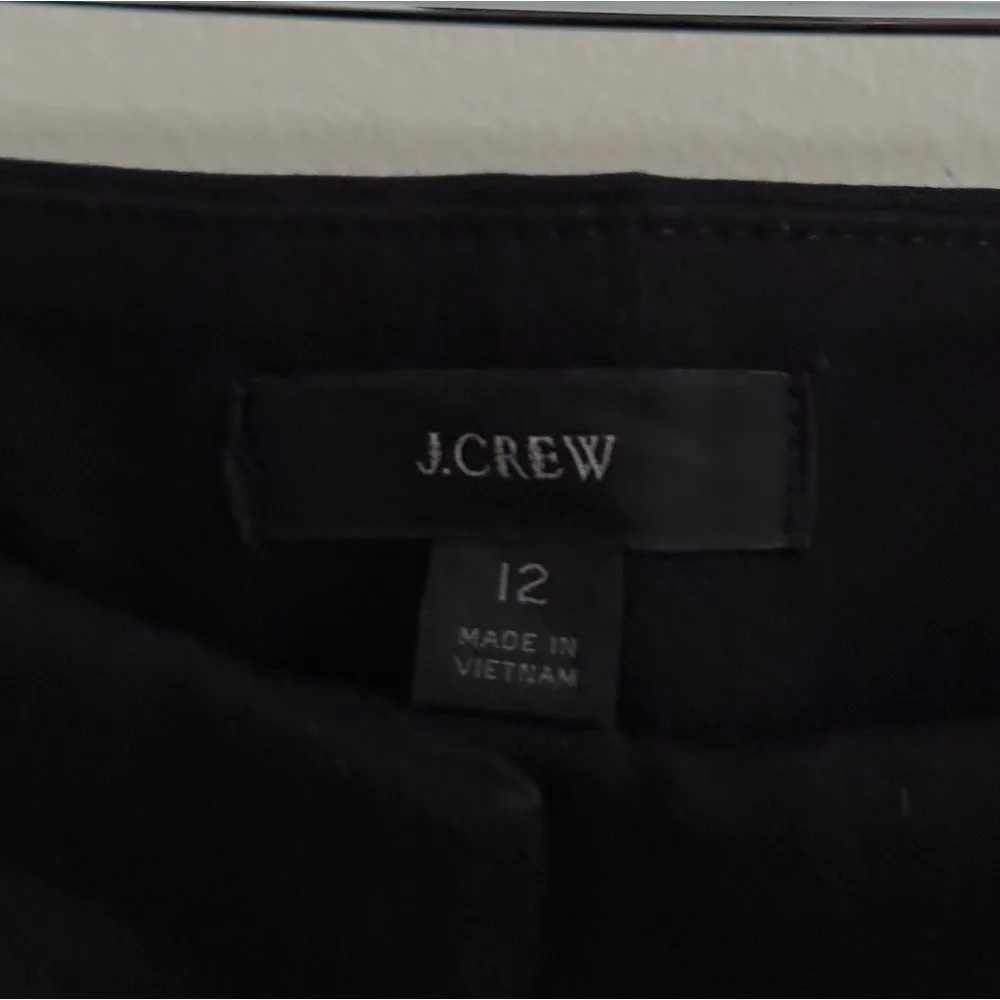 J. Crew Hayden Kickout Crop Pant Dress Pant Black Size 12 Bi-Stretch AJ420 - Image 6