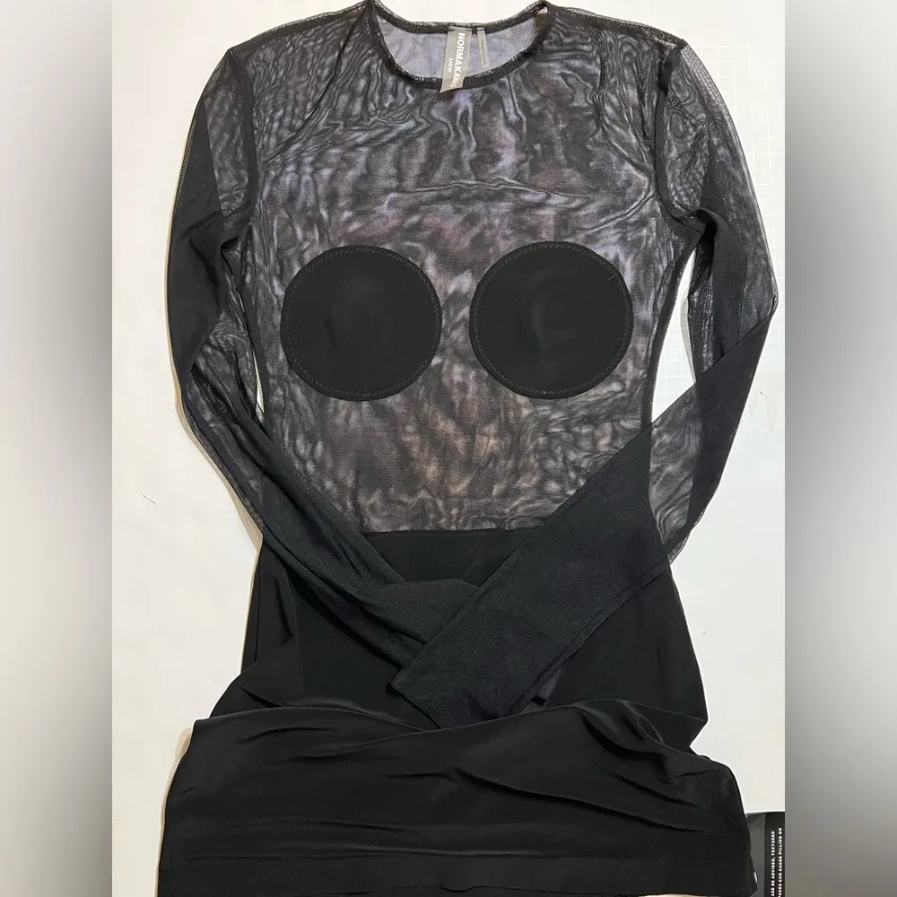 NORMA KAMALI DOT DASH MINI DRESS, XXS - Image 6