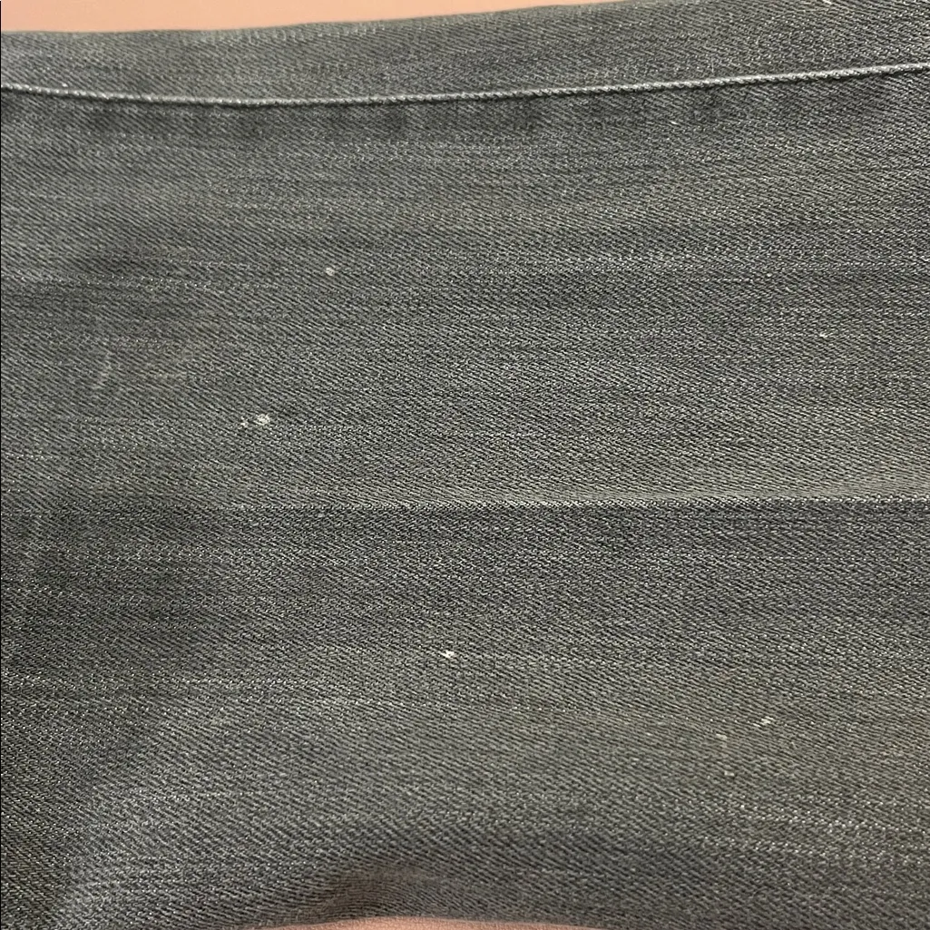 Chico’s Platinum Straight Leg Jeans Embroidered Pocket Gray Wash 0.5 - Image 5