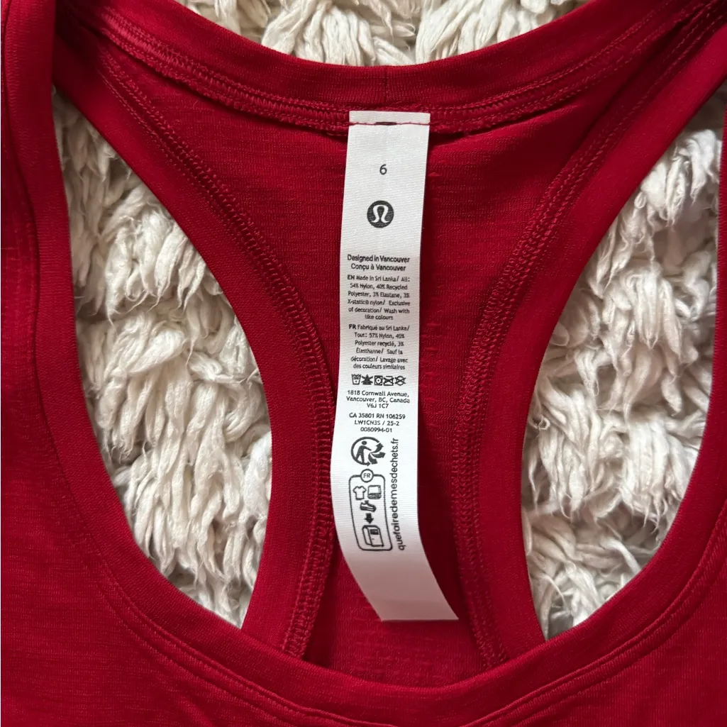 Dark Red Swiftly Tech Racerback Tank 2.0 *Race Lululemon - Image 5