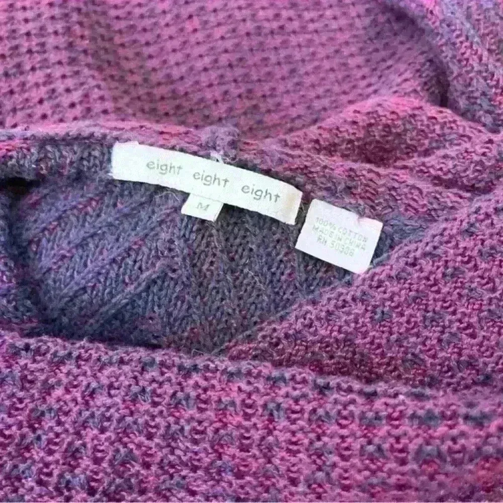 Eight eight eight Knit Pullover Cowl Neck Sweater Size M - Image 5