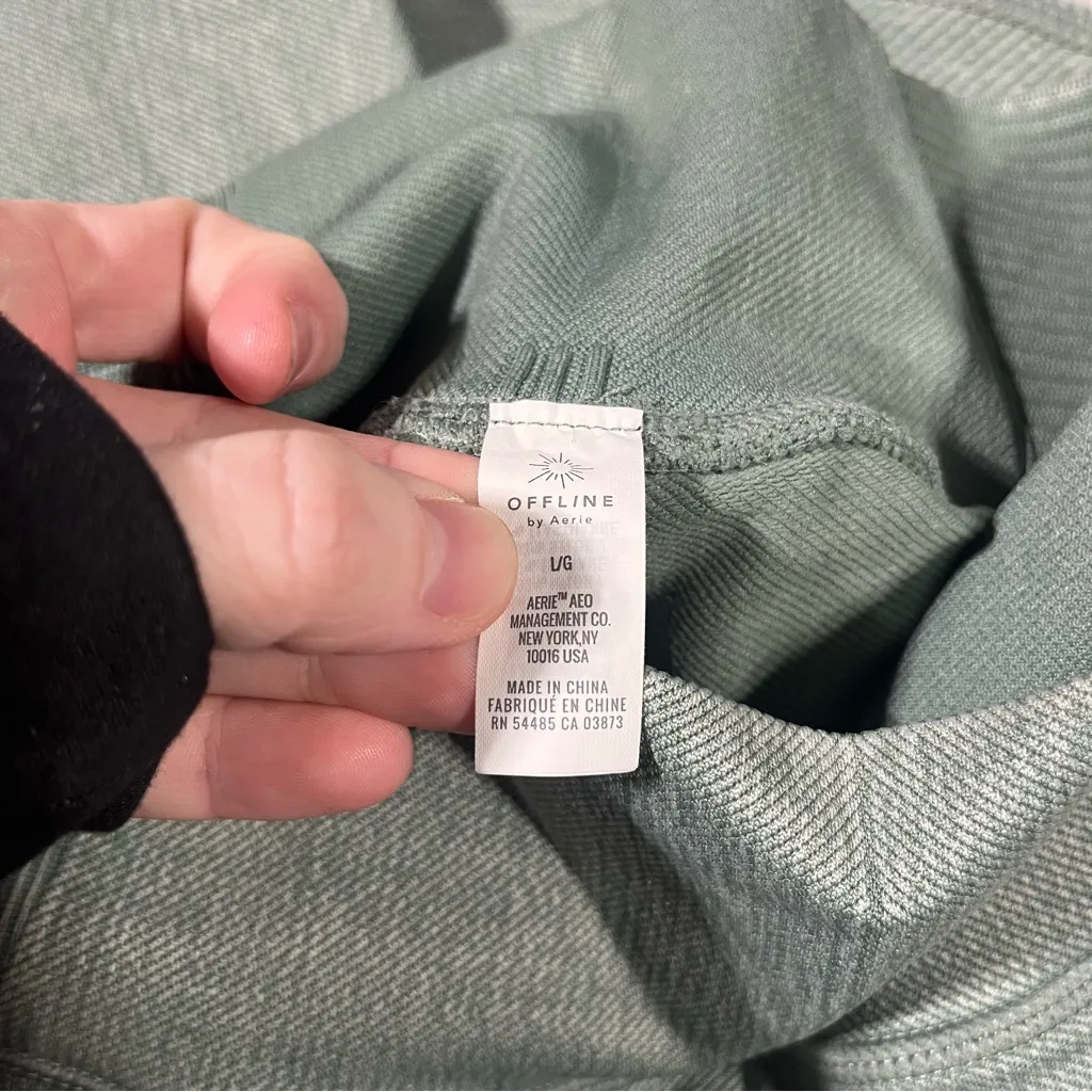 Offline by Arie Sage Green Leggings; Large Women’s - Image 3