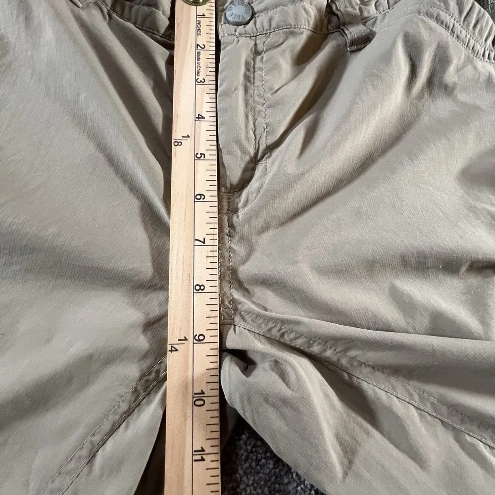 The North Face Womens Convertible Cargo Hiking Pants Sz 10 Beige Zip-Off Outdoor - Image 11