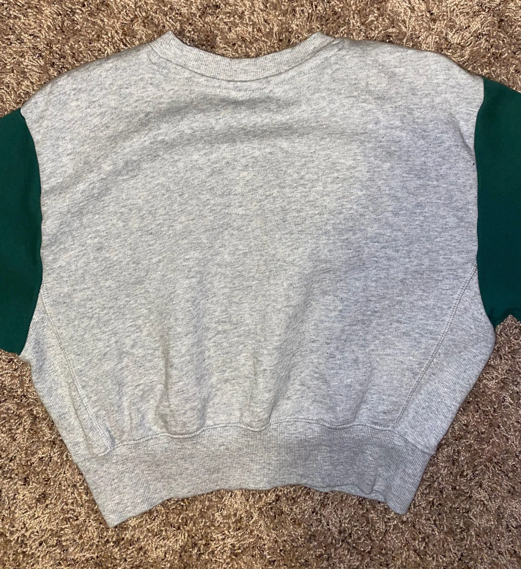 LA Hearts Green Cropped Sweatshirt - Image 5