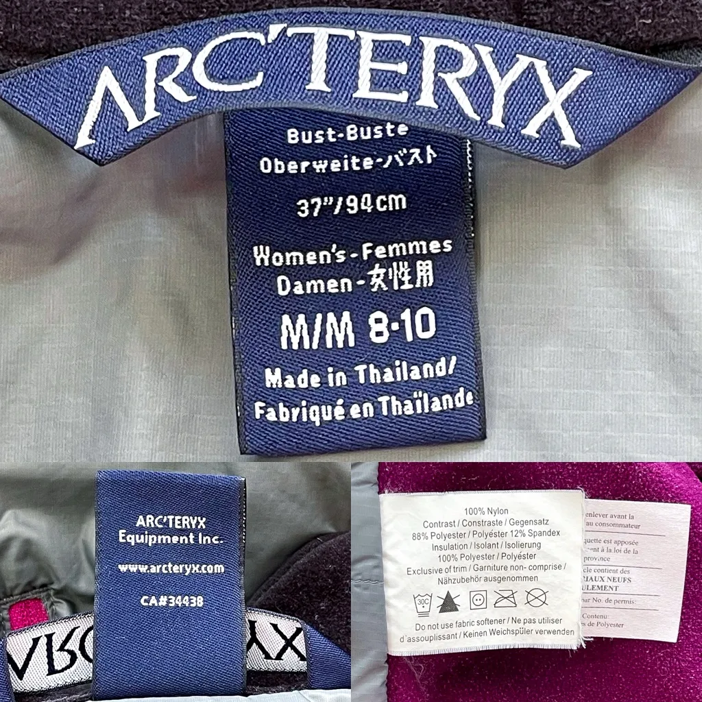 Arc’teryx Atom LT Vest Lightweight Insulated Chandra Magenta Medium GUC Purple - Image 6