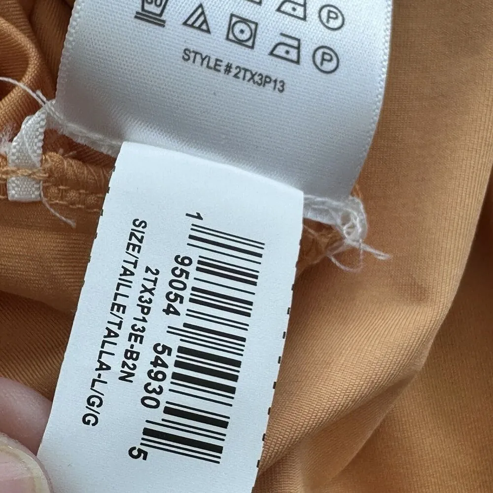 BCBGMAXAZRIA L Women's animal print Tiered Ruffle Dress Smoked Waist - Image 6