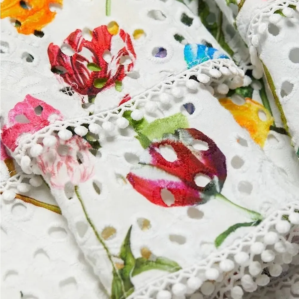 Alice + Olivia Rosette Floral Print Cotton Mini Dress, Size XS New w/Tag $440 - Image 14