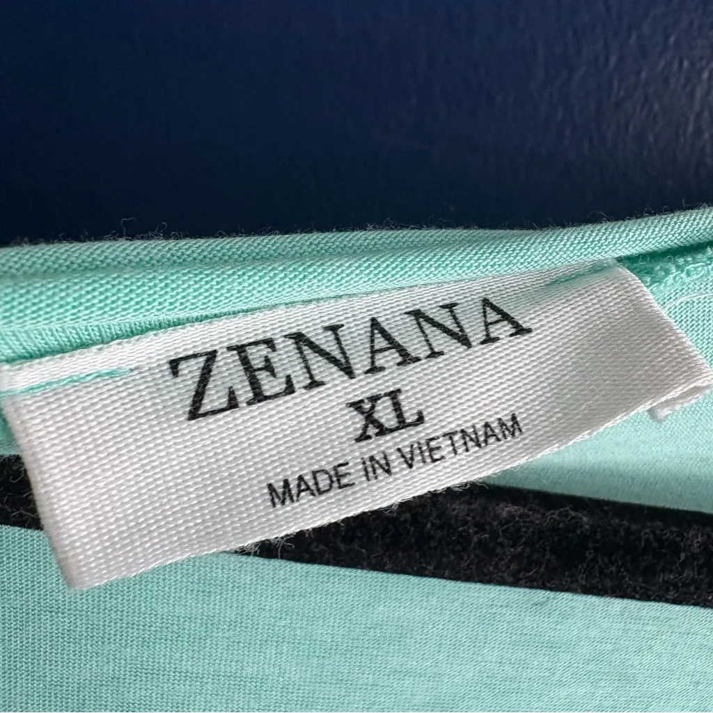 Mint Green V-Neck T-Shirt with Pocket - Image 7