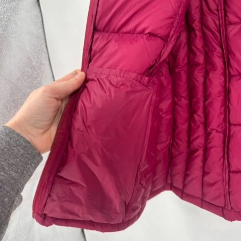 NWT Market & Spruce Womens Down‎ Quilted Full Zip Packable Vest Burgundy Medium - Image 8