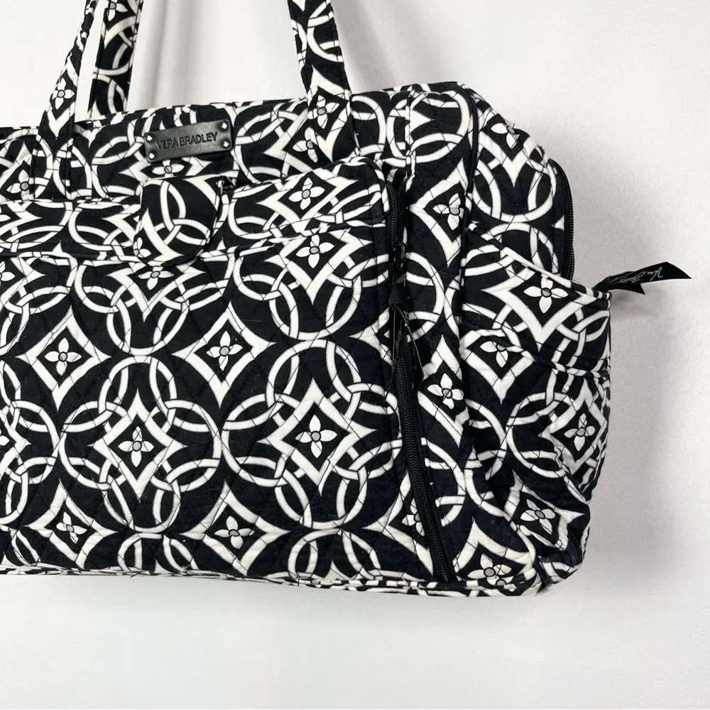 Vera Bradley Black & White Concerto Stroll Around Diaper Bag - Image 4