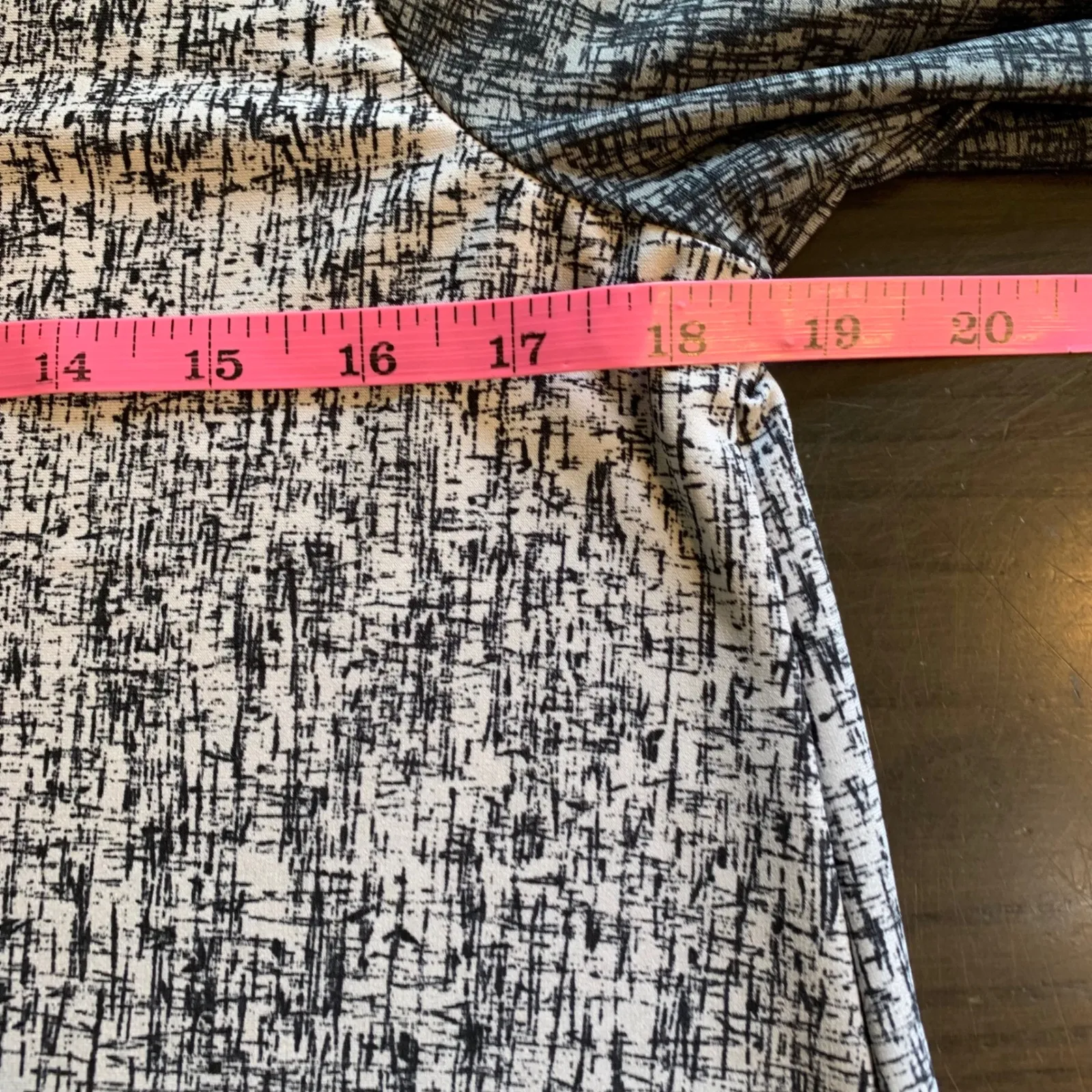 Clara Sun Woo Tunic Top Small Gray Black Ombre Asymmetrical Hem Made USA Comfort - Image 6