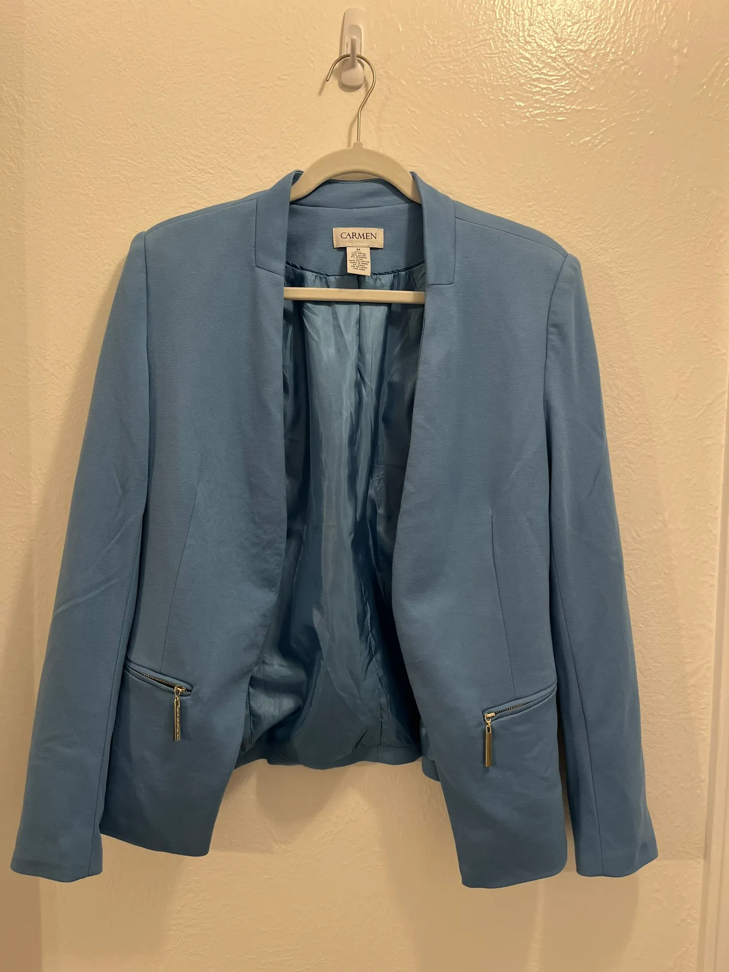 Carmen Marc Valvo Blue Blazer - Image 2