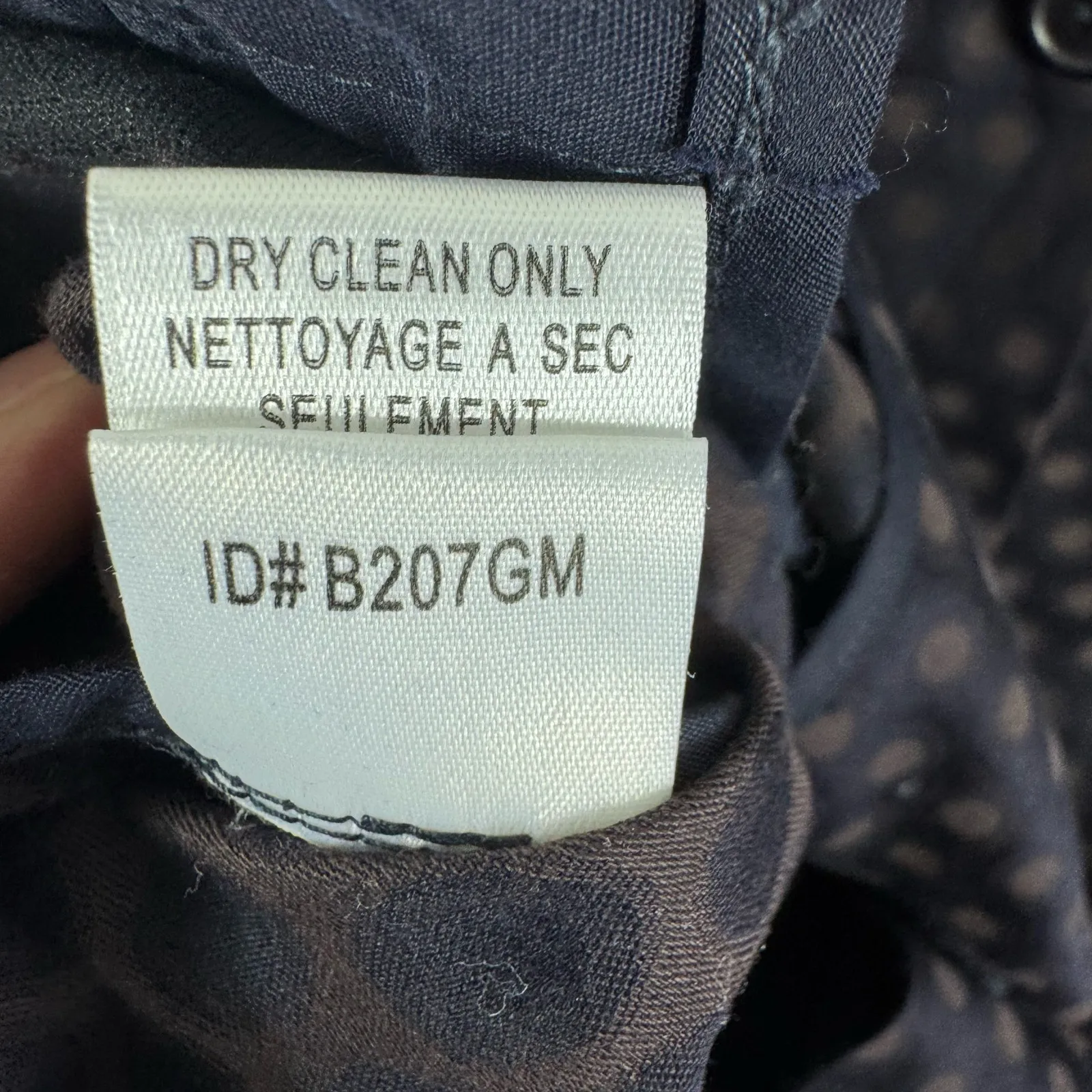 BCBGMAXAZRIA Polka Dot Collared Balloon Sleeve Cotton Button Up Blouse Size S - Image 7