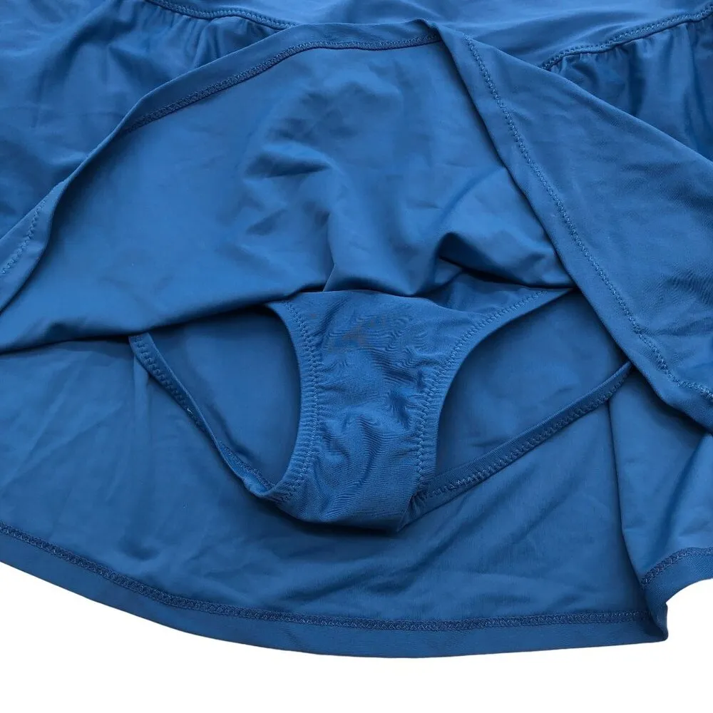 Raisins Tummy Thinner Thigh Minimizer Bravo Swim Skirt Built in Brief Blue 16W - Image 3