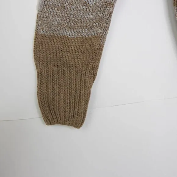 NWOT Eddie Bauer Turtleneck Striped cotton blend‎ Sweater, Tan XL - Image 6