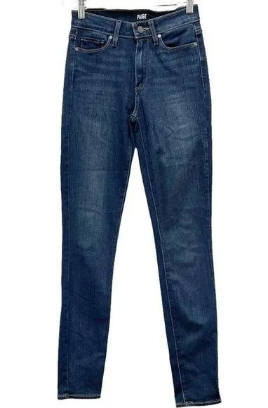 Paige Denim Hoxton Ultra Skinny Mid-Rise Jeans Nottingham Dark Wash Size 26 | 2 - Image 3