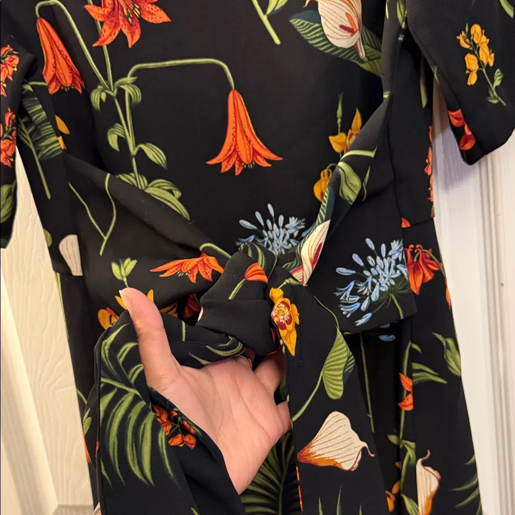 Ann Taylor Black Floral Dress - Image 2