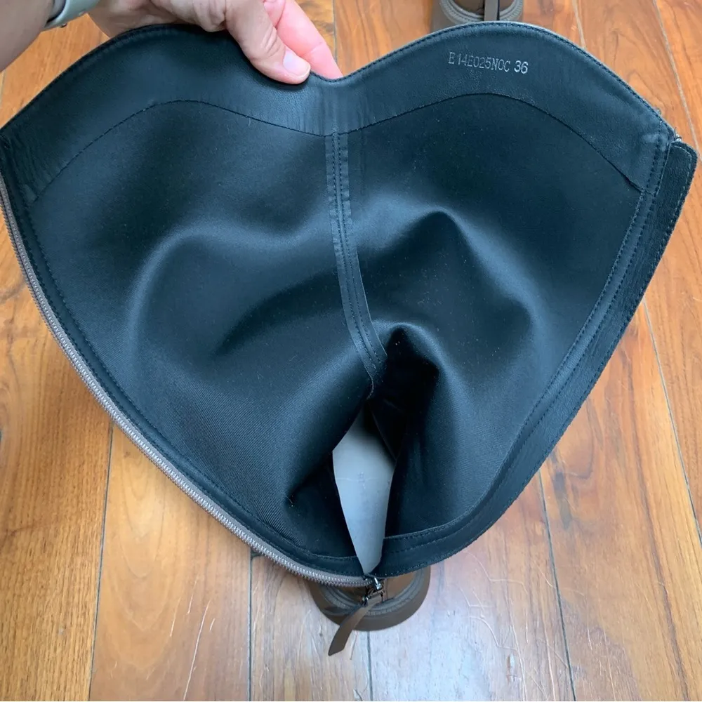 Christine Shell Paris Genuine Leather Y2K Chunky Combat Moto Boots 6 - Image 12