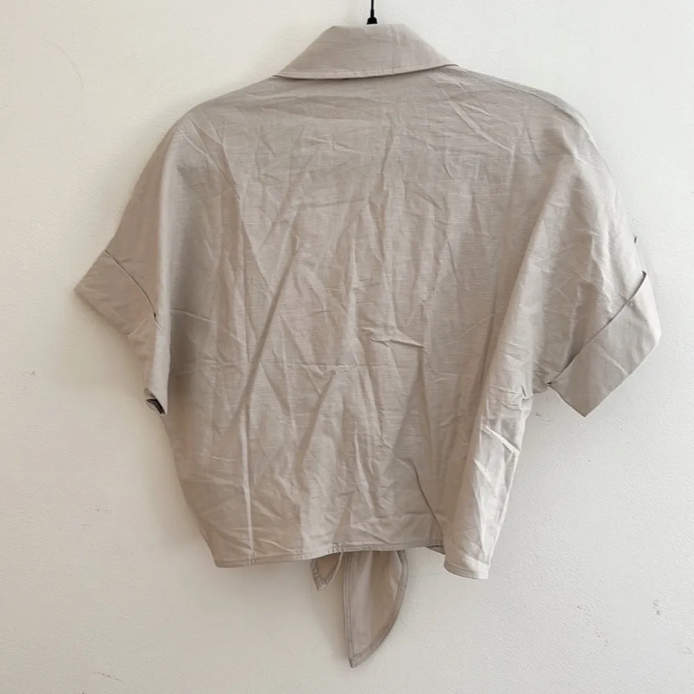 VICI | Collared Tie Front Top - Image 2