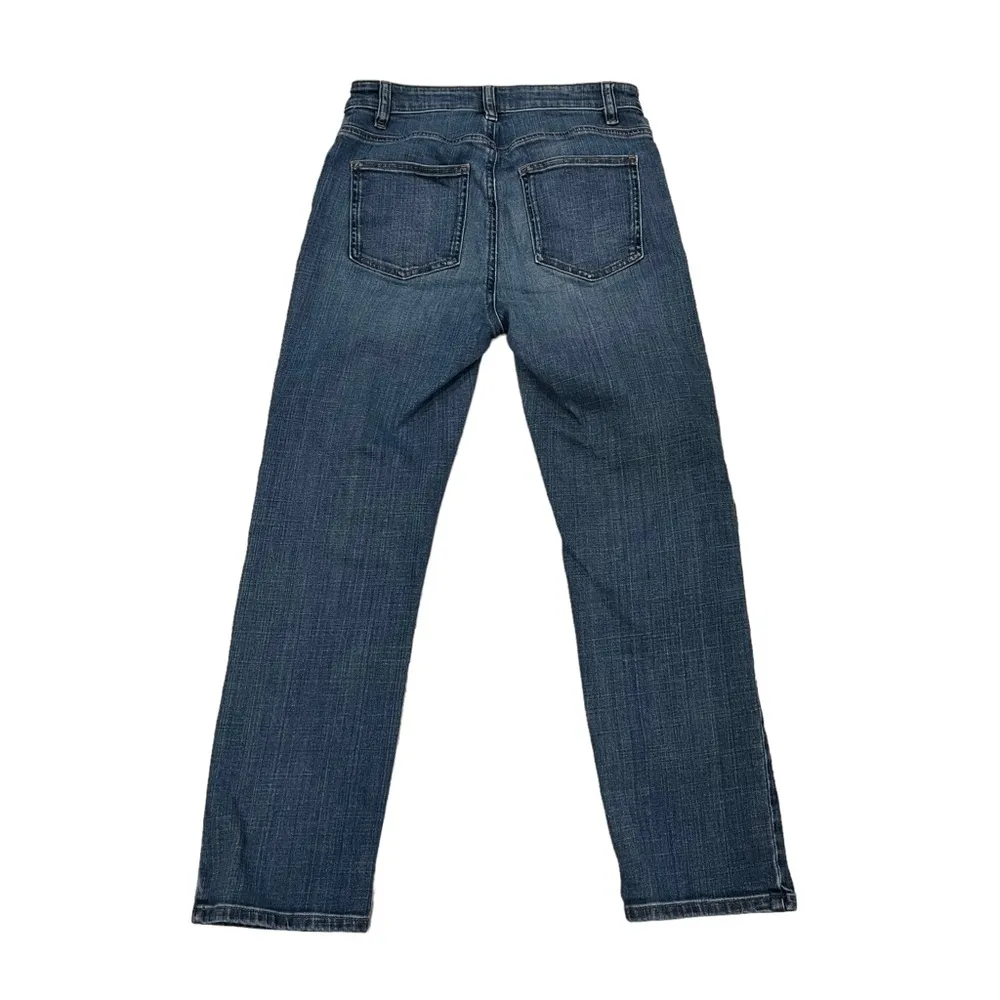 Eileen Fisher Medium Wash Straight Leg Jeans, Sz 2 - Image 3