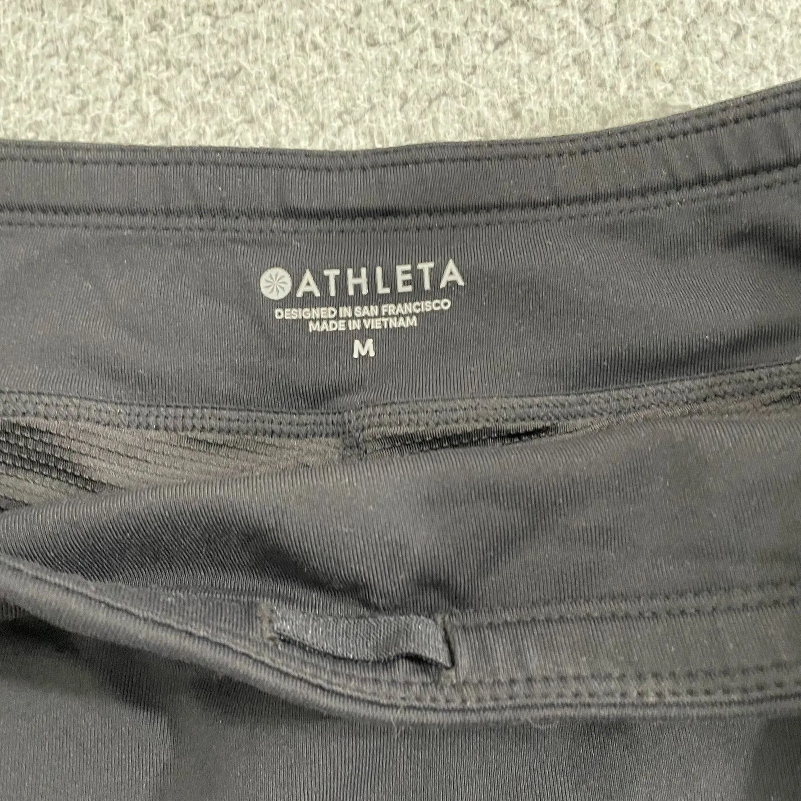 Athleta Excursion Skort Women M Black Athlesiure Tennis Pull On Pockets - Image 4