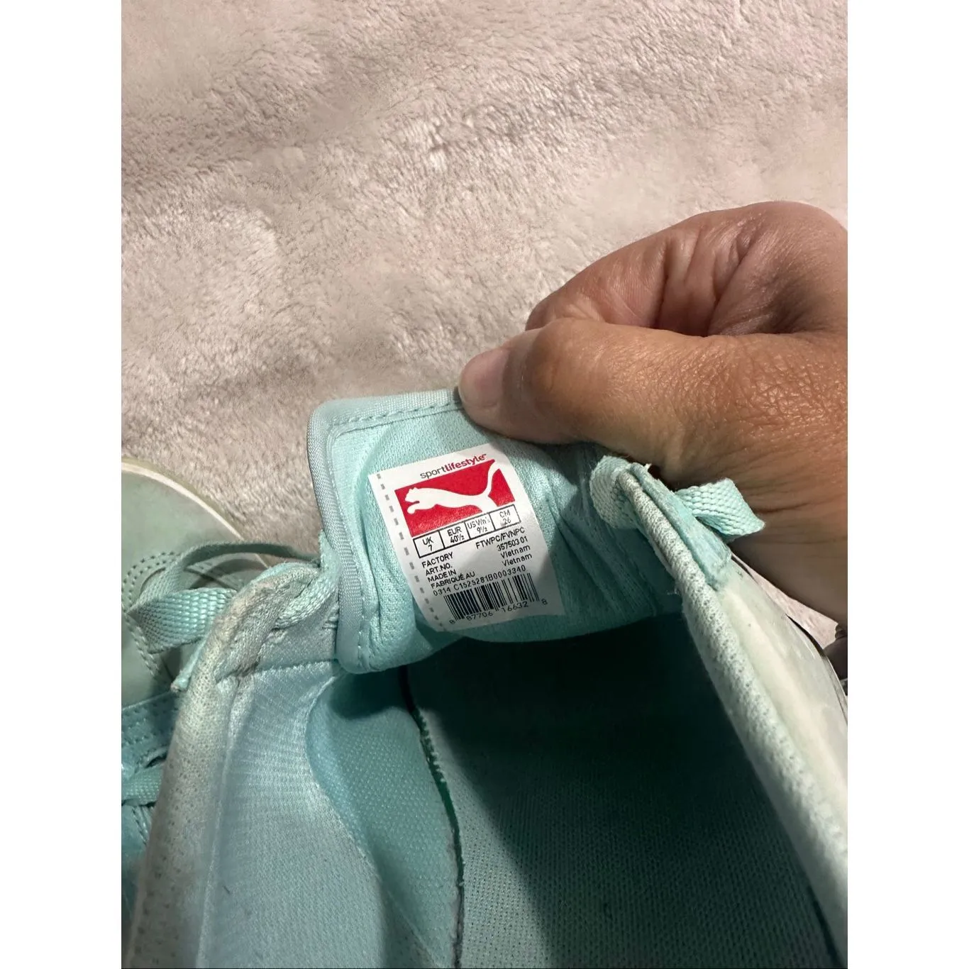 Puma Women's Size 9.5  Eco Ortholite Wedge Suede Sneakers Shoes - Image 12