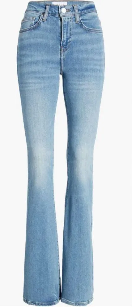Frame Le High Flare jeans in a light wash, size 27 - Image 7