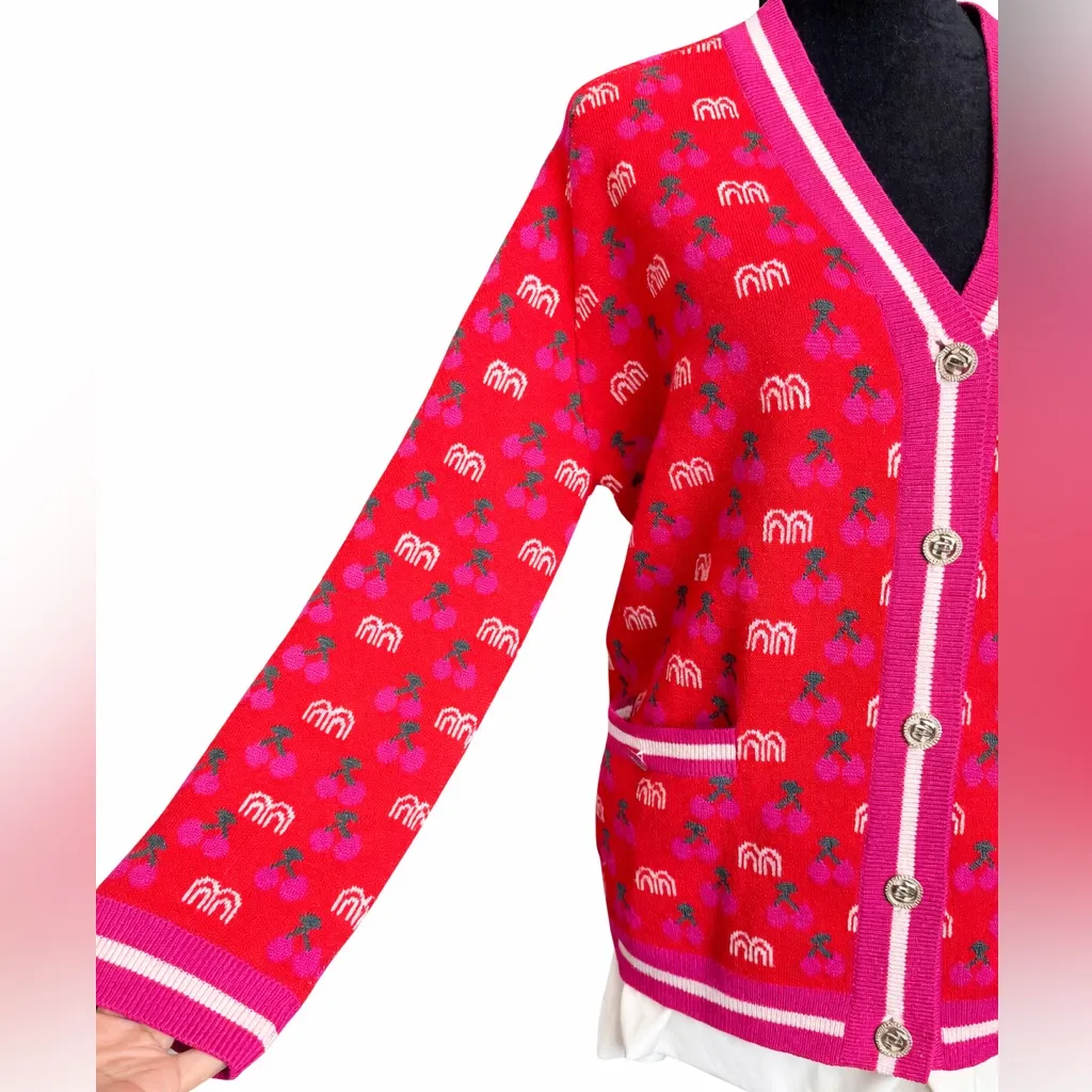 Maje March Jacquard Cardigan - Image 7