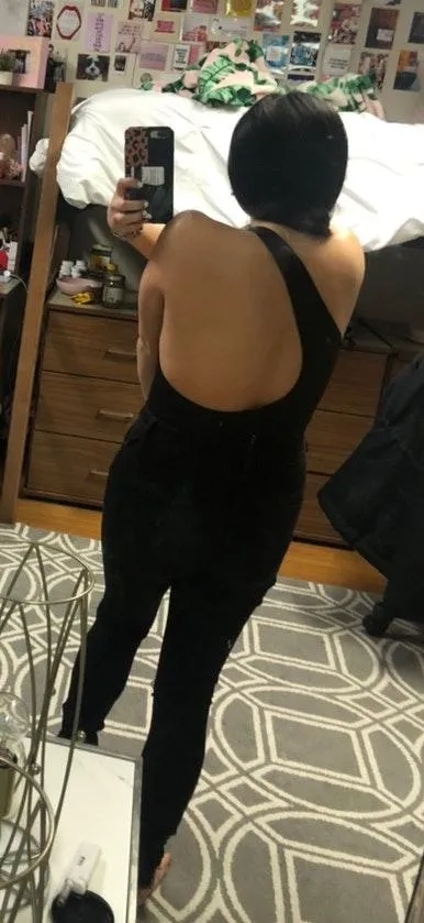 Black Cut Out Body Suit Size M - Image 2